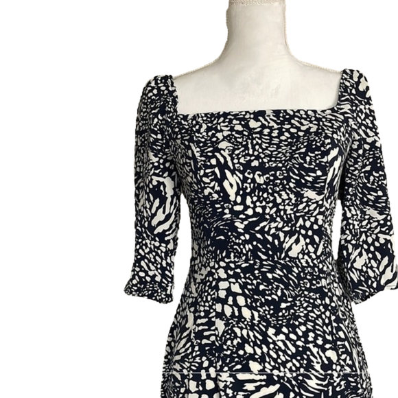 NWT Cupshe Lisa Square Neck Midi Dress - Picture 6 of 15